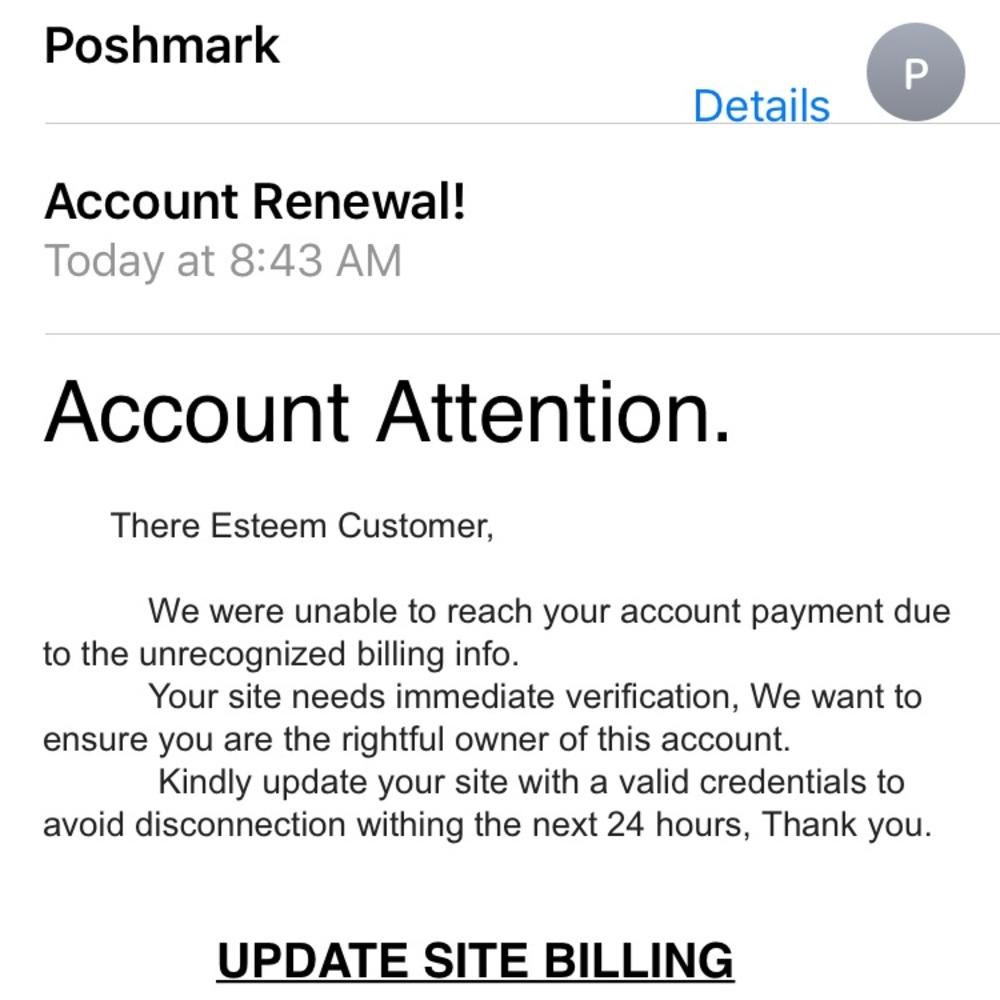 SCAM alert!